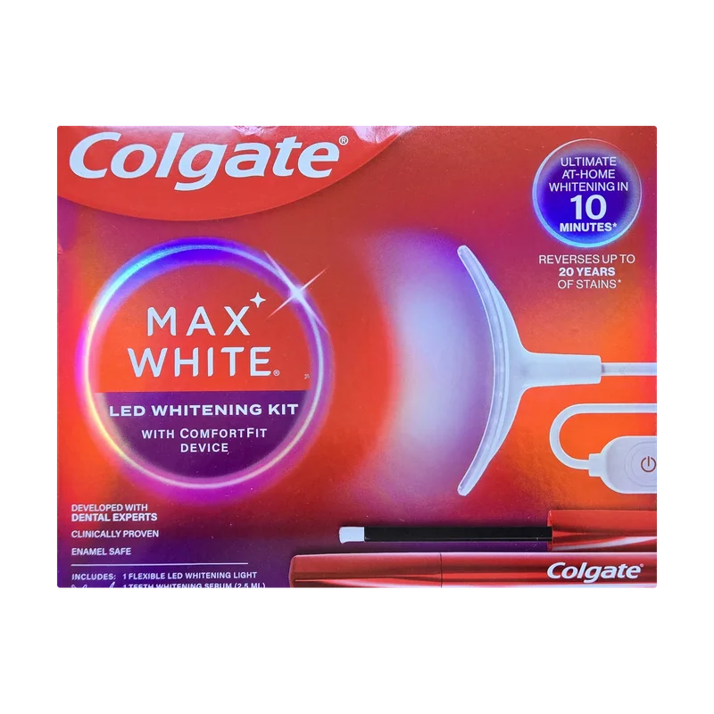 Colgate Max White — Kit de blanchiment dentaire LED