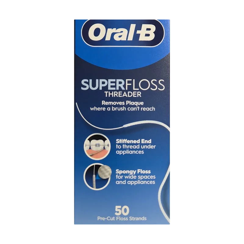 Oral-B Super Floss — Enfile-fils, 50 brins