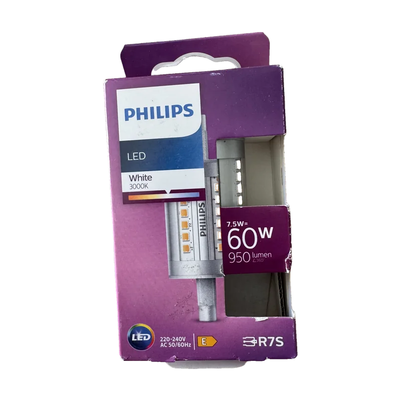 Philips — Ampoule LED crayon R7S 78 mm 7,5 W (équiv. 60 W)