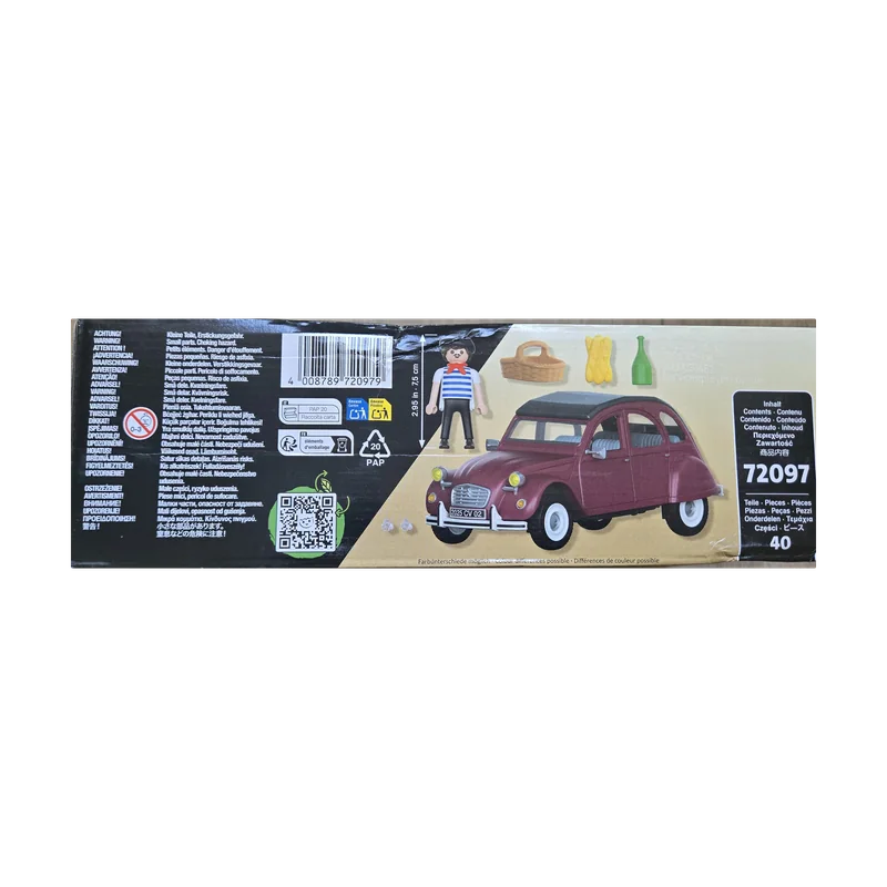 Playmobil — Citroën 2CV grenat — vue 2