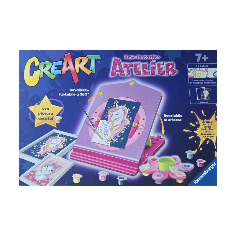 Ravensburger CreArt — Atelier de peinture Licornes avec chevalet