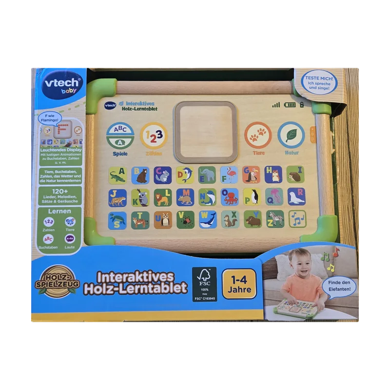 VTech Baby — Tablette éducative interactive en bois
