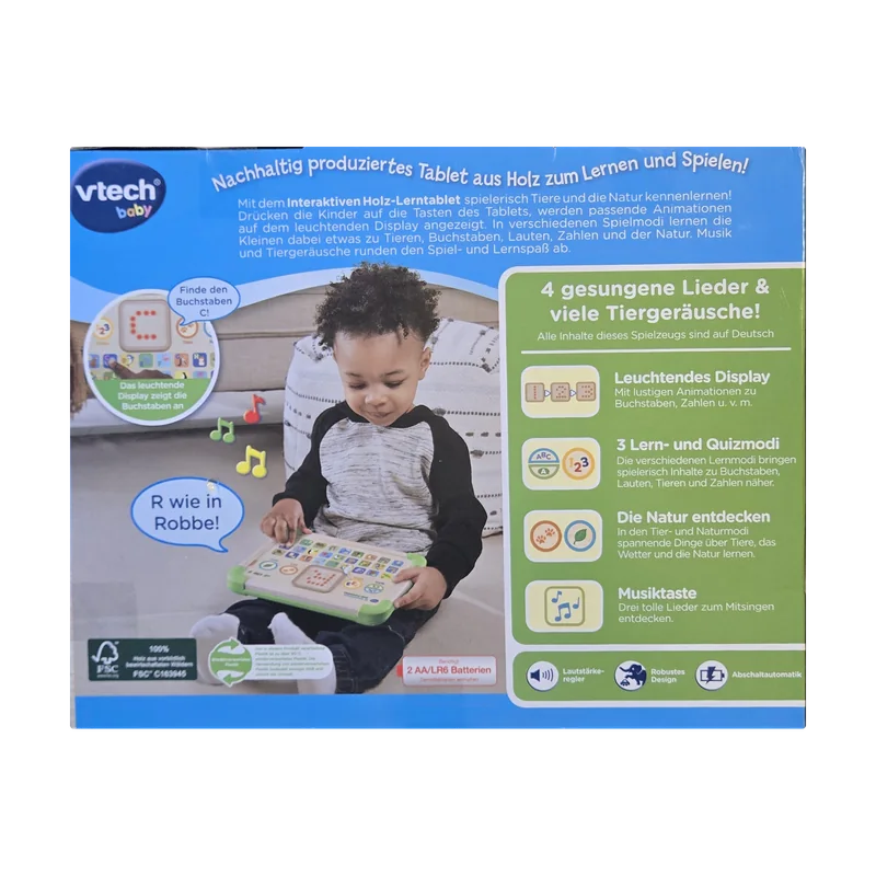 VTech Baby — Tablette éducative interactive en bois — vue 2
