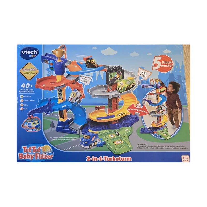 VTech Tut Tut Bolides — Tour Turbo 2 en 1