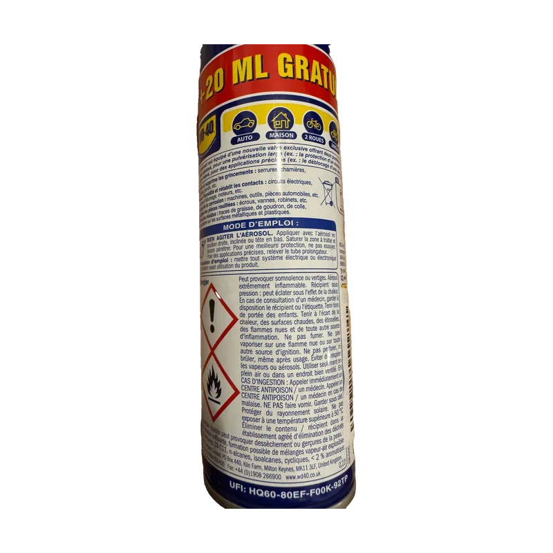 WD-40 Produit Multifonction — Spray Double Position 220 ml — vue 3